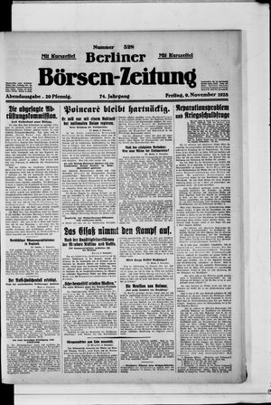 Berliner Börsen-Zeitung vom 09.11.1928