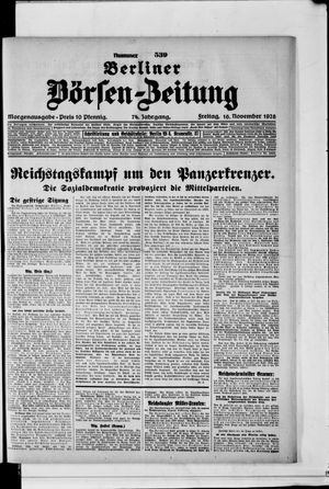 Berliner Börsen-Zeitung vom 16.11.1928