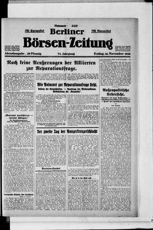 Berliner Börsen-Zeitung vom 16.11.1928