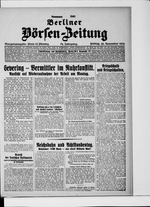Berliner Börsen-Zeitung vom 30.11.1928