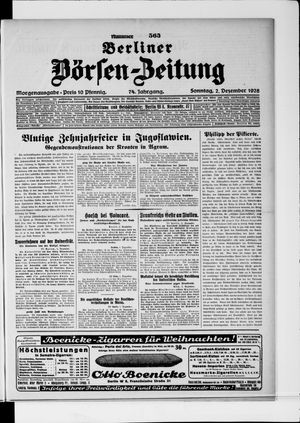 Berliner Börsen-Zeitung vom 02.12.1928