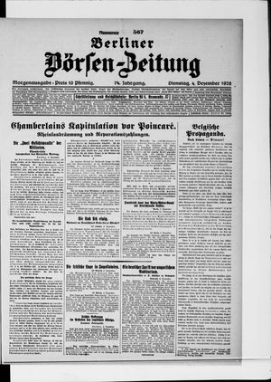 Berliner Börsen-Zeitung on Dec 4, 1928