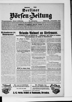 Berliner Börsen-Zeitung vom 05.12.1928
