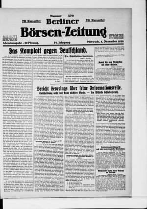 Berliner Börsen-Zeitung on Dec 5, 1928
