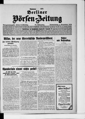Berliner Börsen-Zeitung on Dec 6, 1928