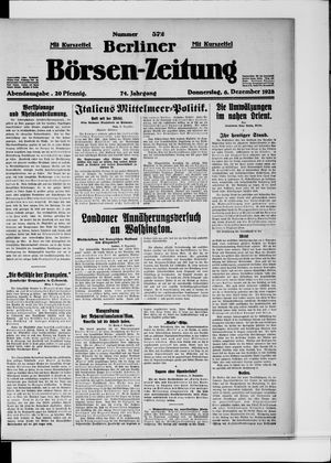 Berliner Börsen-Zeitung vom 06.12.1928