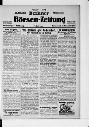 Berliner Börsen-Zeitung on Dec 8, 1928