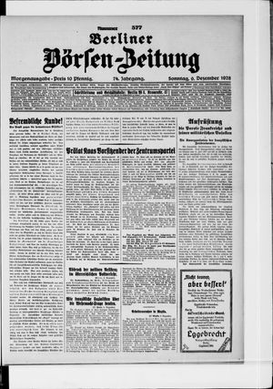 Berliner Börsen-Zeitung vom 09.12.1928