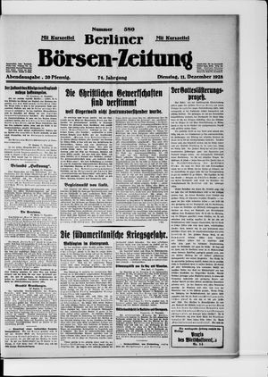 Berliner Börsen-Zeitung vom 11.12.1928