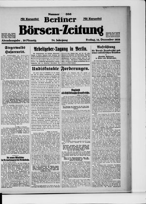 Berliner Börsen-Zeitung on Dec 14, 1928