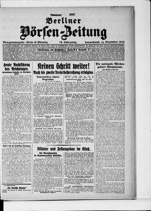 Berliner Börsen-Zeitung vom 15.12.1928