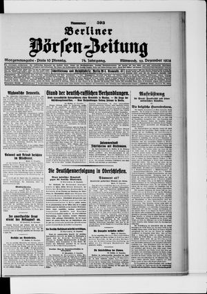 Berliner Börsen-Zeitung on Dec 19, 1928