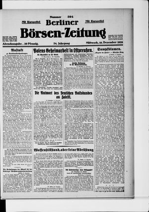 Berliner Börsen-Zeitung on Dec 19, 1928