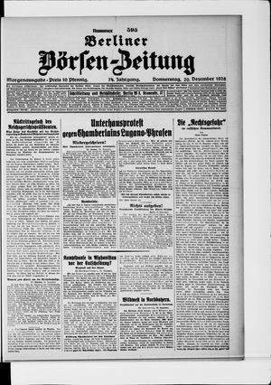 Berliner Börsen-Zeitung vom 20.12.1928