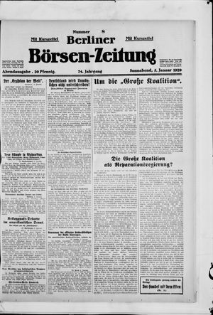 Berliner Börsen-Zeitung vom 05.01.1929