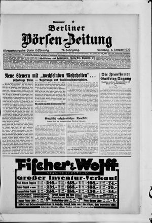 Berliner Börsen-Zeitung vom 06.01.1929