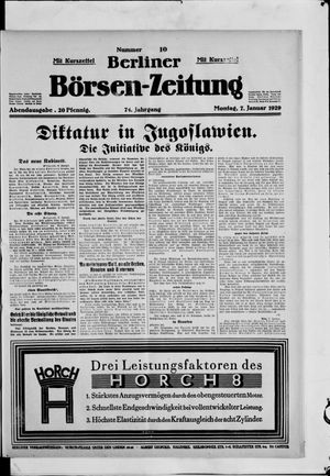 Berliner Börsen-Zeitung on Jan 7, 1929