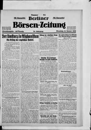 Berliner Börsen-Zeitung vom 15.01.1929