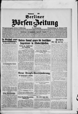 Berliner Börsen-Zeitung vom 24.01.1929