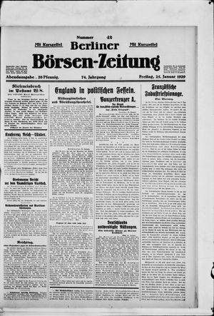 Berliner Börsen-Zeitung vom 25.01.1929