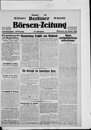 Berliner Börsen-Zeitung vom 30.01.1929