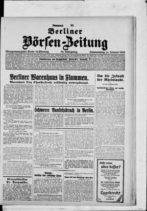 Berliner Börsen-Zeitung vom 31.01.1929