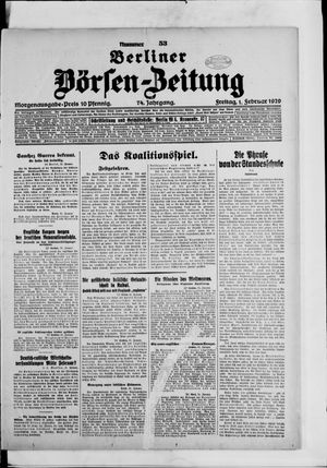 Berliner Börsen-Zeitung vom 01.02.1929