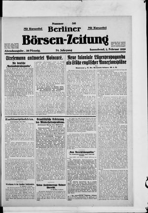 Berliner Börsen-Zeitung vom 02.02.1929