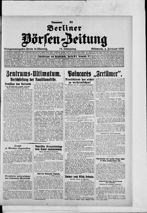 Berliner Börsen-Zeitung vom 06.02.1929