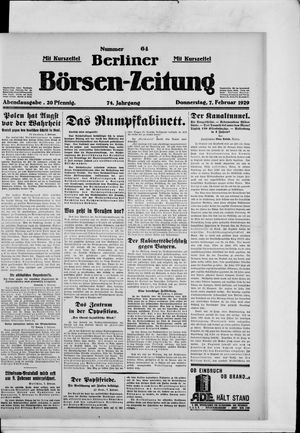 Berliner Börsen-Zeitung vom 07.02.1929