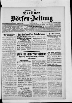 Berliner Börsen-Zeitung vom 14.02.1929