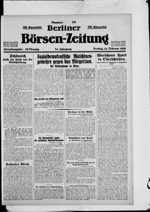 Berliner Börsen-Zeitung vom 15.02.1929