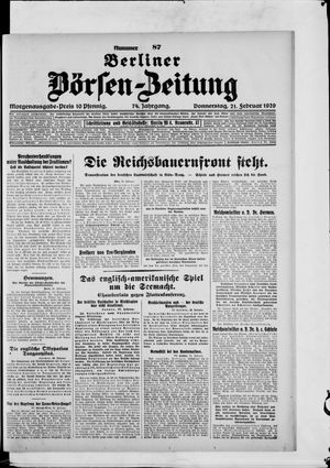 Berliner Börsen-Zeitung on Feb 21, 1929