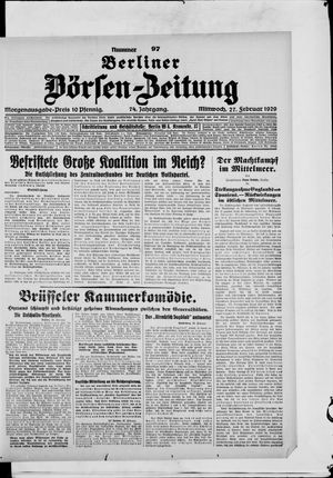 Berliner Börsen-Zeitung vom 27.02.1929