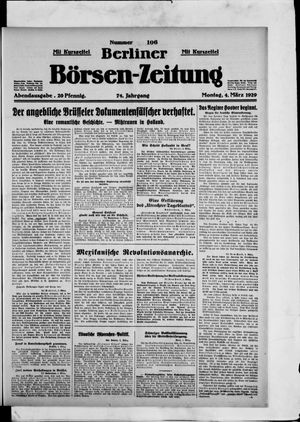 Berliner Börsen-Zeitung on Mar 4, 1929