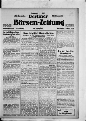 Berliner Börsen-Zeitung vom 05.03.1929