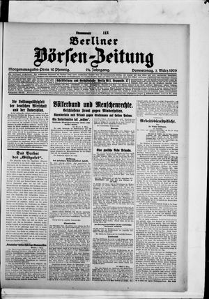 Berliner Börsen-Zeitung on Mar 7, 1929
