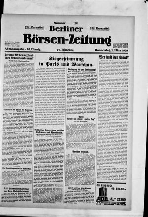 Berliner Börsen-Zeitung on Mar 7, 1929