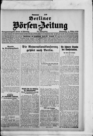 Berliner Börsen-Zeitung vom 12.03.1929