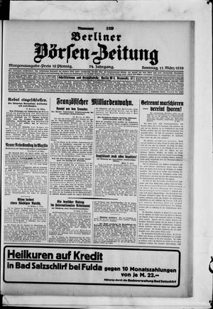 Berliner Börsen-Zeitung vom 17.03.1929