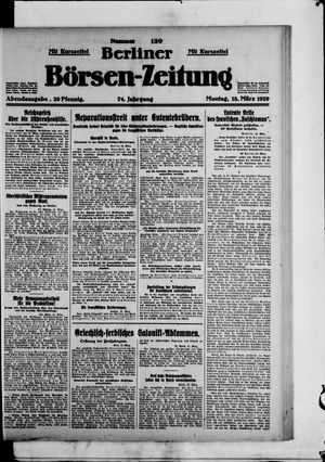 Berliner Börsen-Zeitung vom 18.03.1929