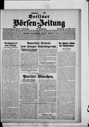 Berliner Börsen-Zeitung on Mar 19, 1929