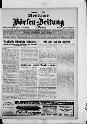 Berliner Börsen-Zeitung vom 24.03.1929