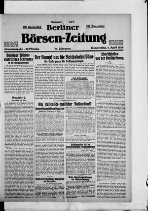 Berliner Börsen-Zeitung vom 04.04.1929