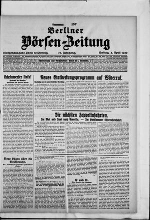 Berliner Börsen-Zeitung vom 05.04.1929