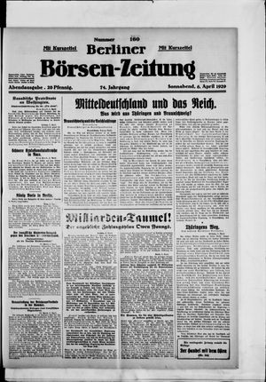 Berliner Börsen-Zeitung vom 06.04.1929