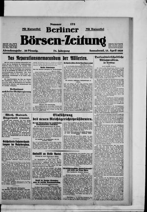 Berliner Börsen-Zeitung vom 13.04.1929