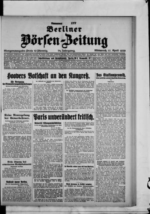 Berliner Börsen-Zeitung vom 17.04.1929