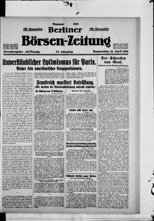Berliner Börsen-Zeitung vom 18.04.1929