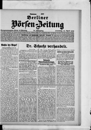 Berliner Börsen-Zeitung vom 23.04.1929